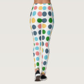 Farbpolka-Dots-Muster #22 Leggings (Rückseite)