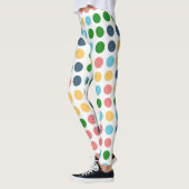 Farbpolka-Dots-Muster #22 Leggings (Links)