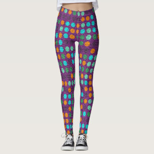 Farbpolka-Punkte-Muster #2 Leggings
