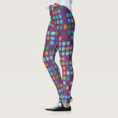Farbpolka-Punkte-Muster #2 Leggings (Links)