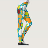 Farbpolka-Punkte-Muster #6 Leggings (Rechts)