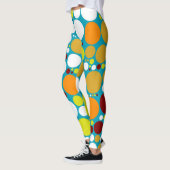 Farbpolka-Punkte-Muster #6 Leggings (Links)