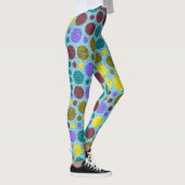 Farbpolka-Punkte-Muster Nr. 3 Leggings (Rechts)