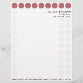 Farbpolka-Punktmuster auf Weiß können beliebig ang Briefkopf