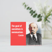 Farbportrait von Lenin Postkarte (Stehend Vorderseite)