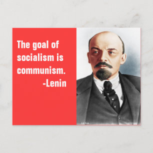 Farbportrait von Lenin Postkarte