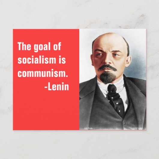 Farbportrait von Lenin Postkarte (Vorderseite)