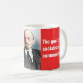 Farbporträt von Lenin Kaffeetasse (VorderseiteRechts)