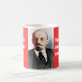 Farbporträt von Lenin Kaffeetasse (Mittel)