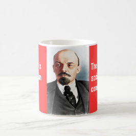 Farbporträt von Lenin Kaffeetasse