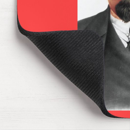 Farbporträt von Lenin Mousepad (Ecke)