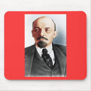 Farbporträt von Lenin Mousepad