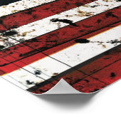 Farbposter der amerikanischen Flagge Poster (Ecke)