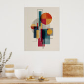 Farbposter der geometrischen abstrakten Kunst des Poster (Küche)