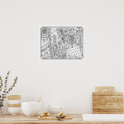 Farbposter "Ladybug, Ladybug" Poster (Küche)