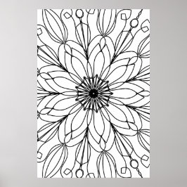 Farbposter, Mandala Poster