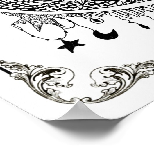 Farbposter "MrsDee's Hummingbird Nectar" Poster (Ecke)