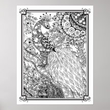 Farbposter "MrsDees Majestic Peacock"