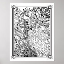 Farbposter "MrsDees Majestic Peacock" Poster