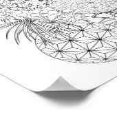 Farbposter - Ornamente Poster (Ecke)