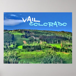 Farbposter Vail Colorado Poster