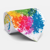 Farbpulver-Regenbogen Krawatte (Gerollt)