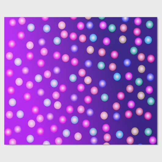 Farbpunkte 2 - Wrapping-Papier Geschenkpapier (Flach)