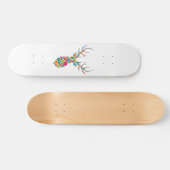 Farbpunkte Hirsch Skateboard (Horizontal)