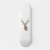 Farbpunkte Hirsch Skateboard (Vorne)