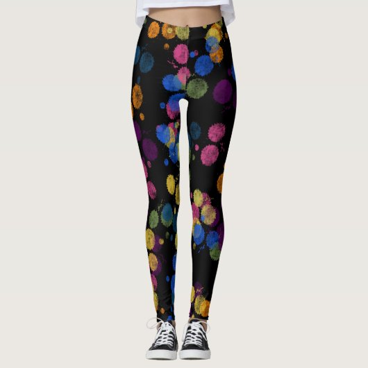 Farbpunkte-Leggings Leggings (Vorderseite)