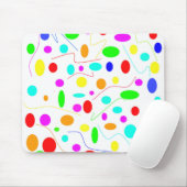 Farbpunkte und Linien, mousepad (Mit Mouse)