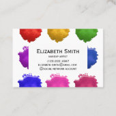 Farbpunkte Visitenkarte (Rückseite)