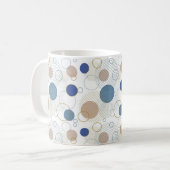 Farbpunkte von Sand und Blue Beach Kaffeetasse (Vorderseite Links)