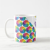 Farbpunktkreismuster + Ihr Rücken. & Text Kaffeetasse (Links)