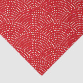 Farbpunktskala - Rote Punkte auf weiß Seidenpapier (Ausschnitt)