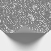 Farbpunktskala - Transparentes Weiß Geschenkpapier (Ecke)