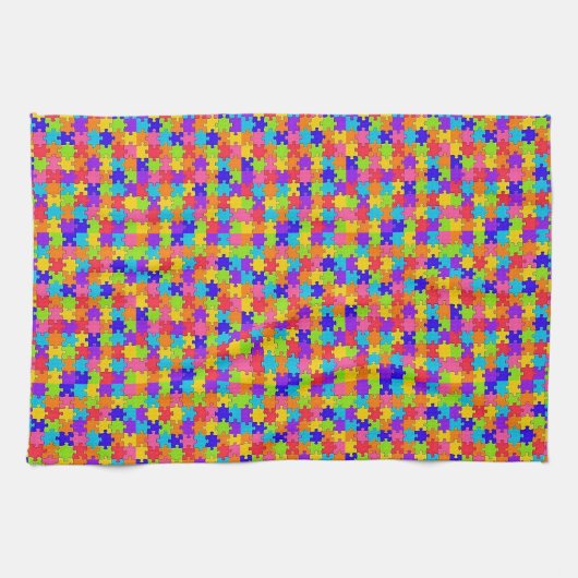 Farbpuzzles Küchenhandtuch Geschirrtuch (Horizontal)