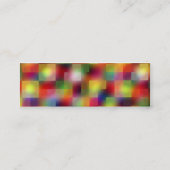 Farbquadrat - dünn mini visitenkarte (Rückseite)