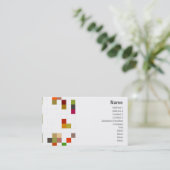 Farbquadrat - Geschäft Visitenkarte (Stehend Vorderseite)