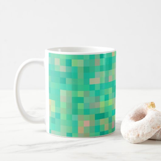 Farbquadrat Kaffeetasse (Mit Donut)