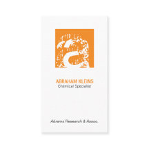 Farbquadrat Monogramm (orange)