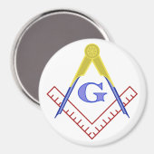 Farbquadrat und Compass-Magnet Magnet (Vorderseite/Rückseite)