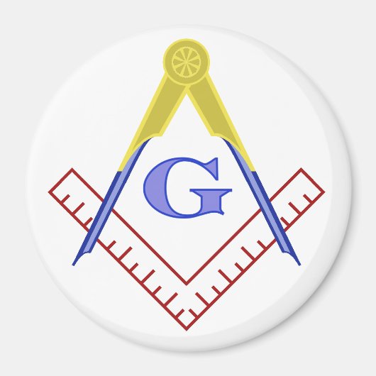 Farbquadrat und Compass-Magnet Magnet (Vorne)