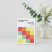 Farbquadrate - 010 visitenkarte (Stehend Vorderseite)