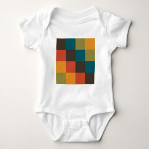 Farbquadrate Baby Strampler
