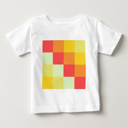 Farbquadrate Baby T-shirt (Vorderseite)