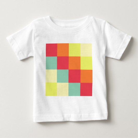 Farbquadrate Baby T-shirt (Vorderseite)