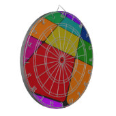 Farbquadrate Dartscheibe (Vorderseite Links)