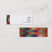 Farbquadrate - dünn mini visitenkarte (Vorne/Hinten)