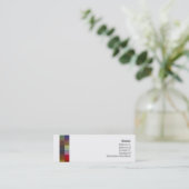 Farbquadrate - dünn mini visitenkarte (Stehend Vorderseite)